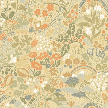 Taget Yellow Wallpaper by York Wallcoverings