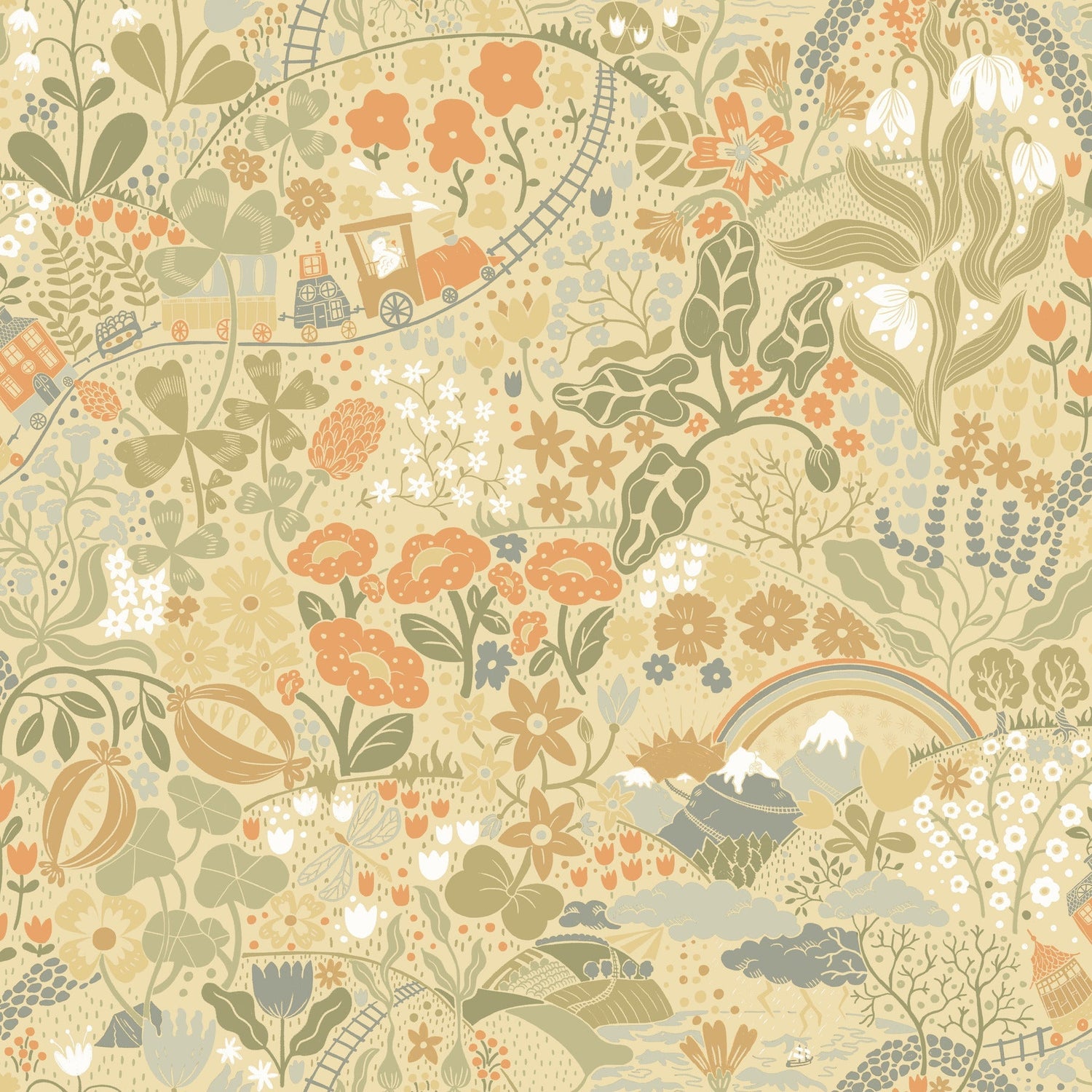 Taget Yellow Wallpaper by York Wallcoverings
