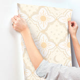 Sol & Mane Tangerine by York Wallcoverings Non Woven Paste the Wall Wallpaper – York Wallcoverings MB29032