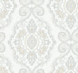 Nautical Damask wallpaper in Sand Dunes (beige) by Seabrook Designs
