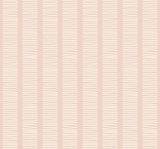 Coastline striped wallpaper in Pink Sunset colorway by Seabrook Designs (MB30411)