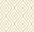 Seabrook Designs Seaside Ogee wallpaper in Sand Dunes (beige ogee)