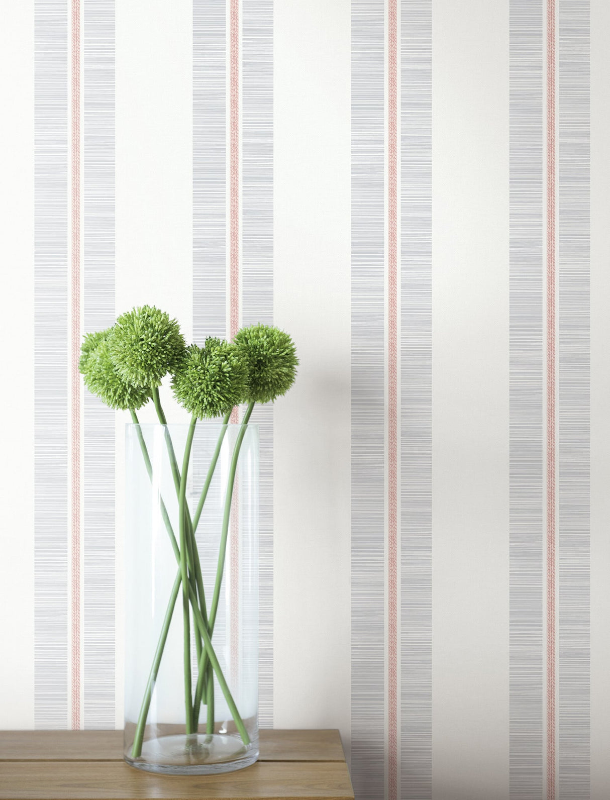 Beach Towel Pink Sunset by Beach House Striped Wallpaper – Seabrook Designs MB31001