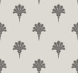 Summer Fan wallpaper in Black Sands featuring repeating fan palm motif