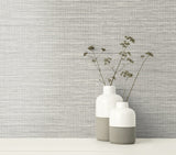 Nautical Twine Stringcloth Black Sands by Beach House Faux Grasscloth Wallpaper – Seabrook Designs MB31806