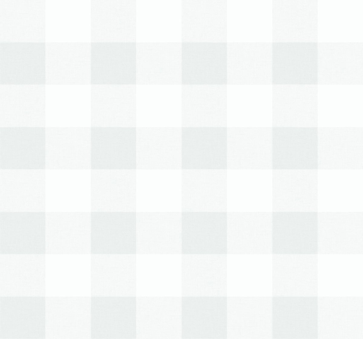 Picnic Plaid wallpaper in White Sands colorway (soft off-white plaid grid), matte finish