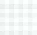 Picnic Plaid wallpaper in White Sands colorway (soft off-white plaid grid), matte finish