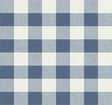 Blue and white picnic plaid wallpaper pattern in a matte finish