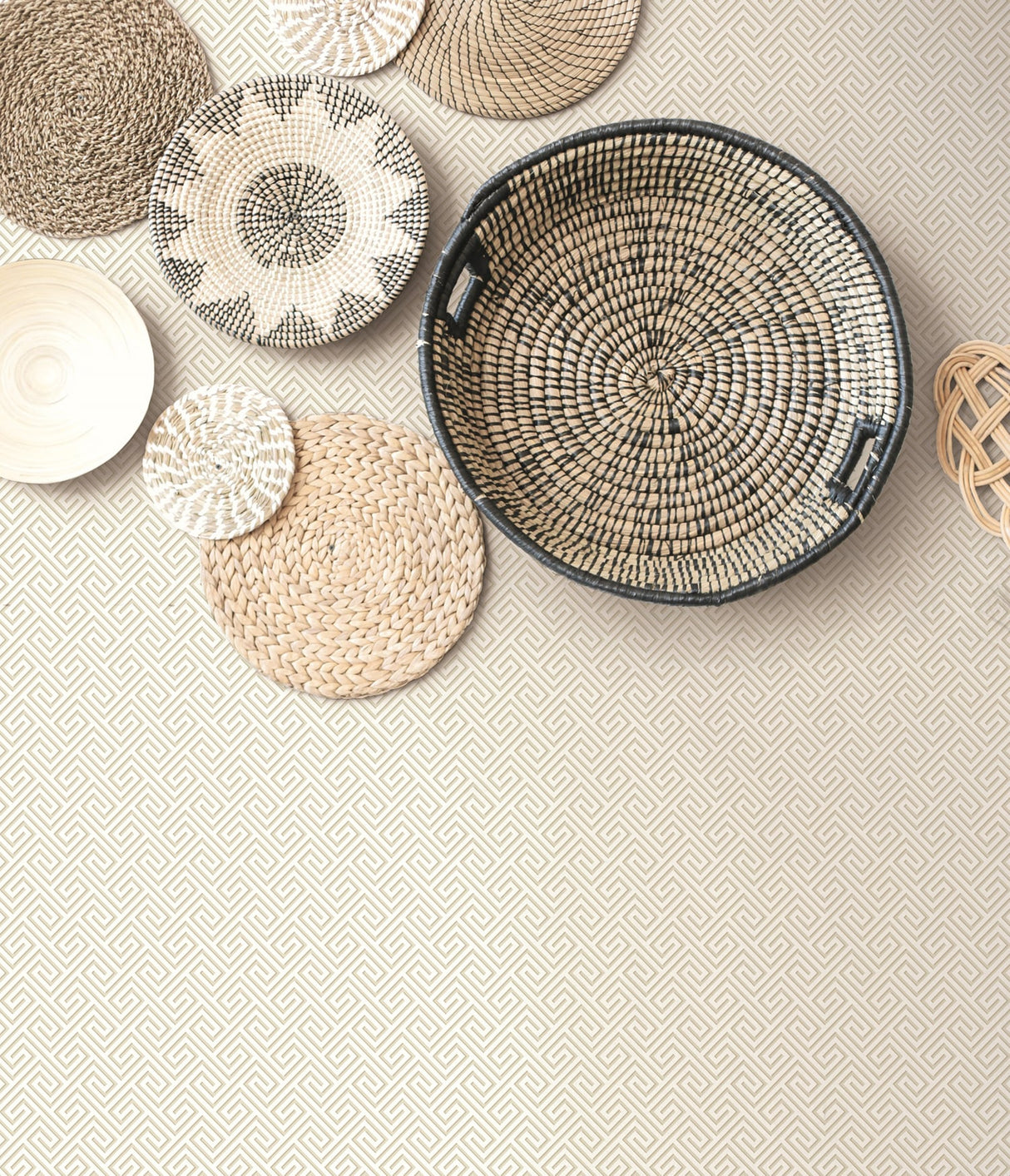 Beach Keys Sand Dunes by Beach House Greek Key Wallpaper – Seabrook Designs MB32003