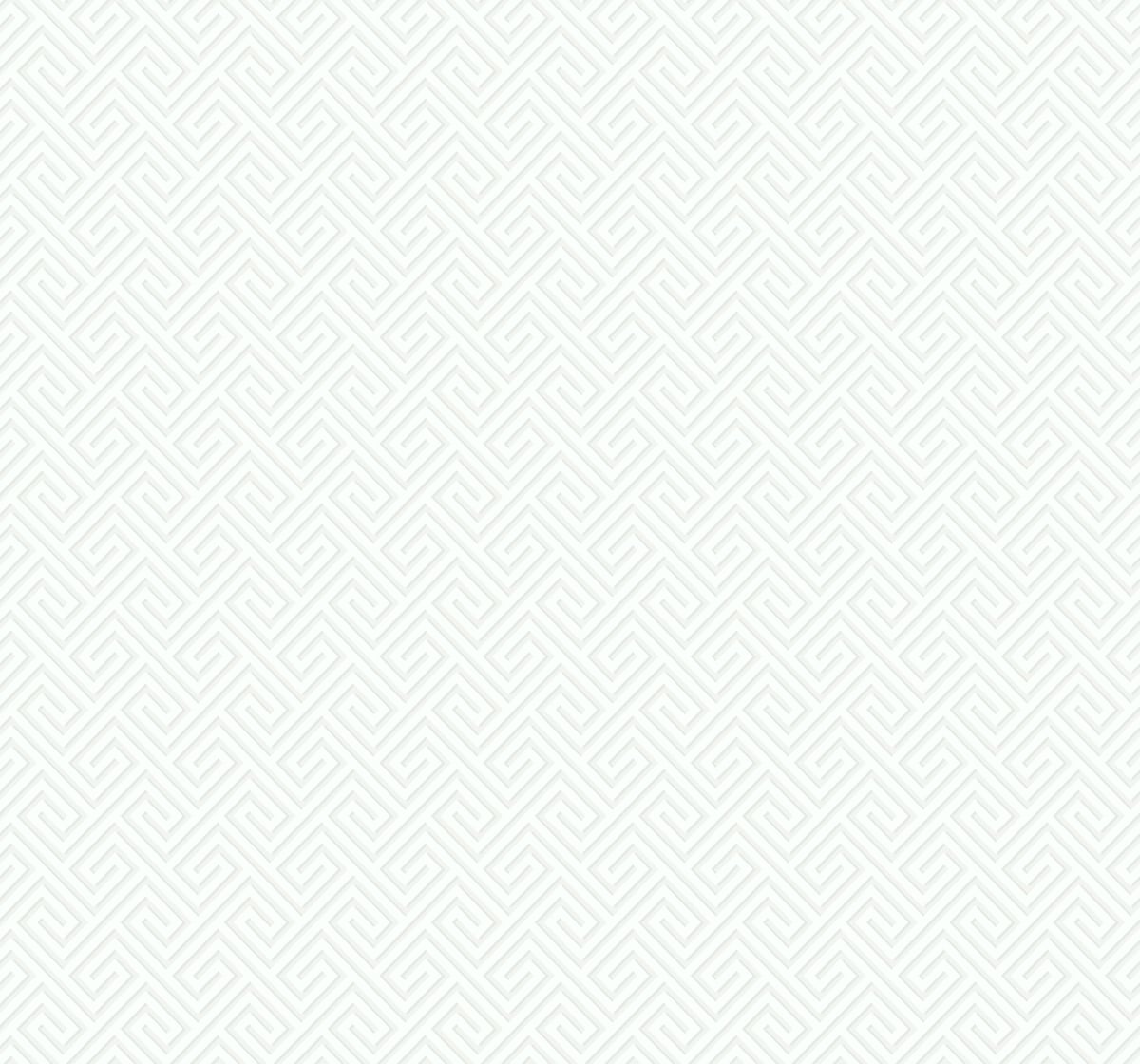 Beach Keys White Sands Greek key wallpaper in matte off-white