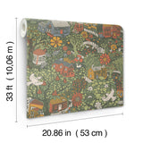 Bygga Bo Dark Green by York Wallcoverings Novelty Non Woven Wallpaper – York Wallcoverings MB63003