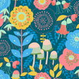 Dream Garden Teal Peel and Stick Wallpaper by NuWallpaper - MCS6397