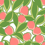 Talia Green Pink and Green Botanical Floral Peel and Stick Wallpaper by Megan Carter x NuWallpaper MCS6405