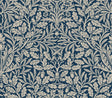 Acorn Indigo Peel and Stick Wallpaper by WallPops Morris and Co. - MCS6586