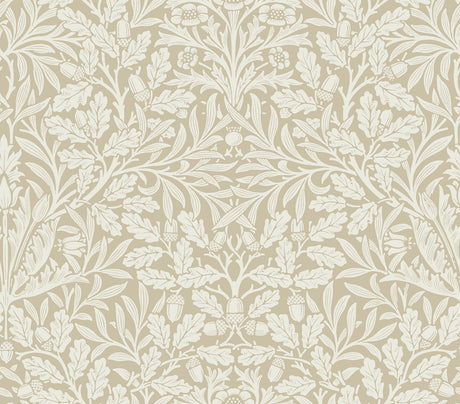 Acorn Wheat Peel and Stick Wallpaper by WallPops Morris and Co. - MCS6589
