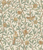 Bird and Pomegranate Linen and Sage Peel and Stick Wallpaper by WallPops Morris and Co. - MCS6593