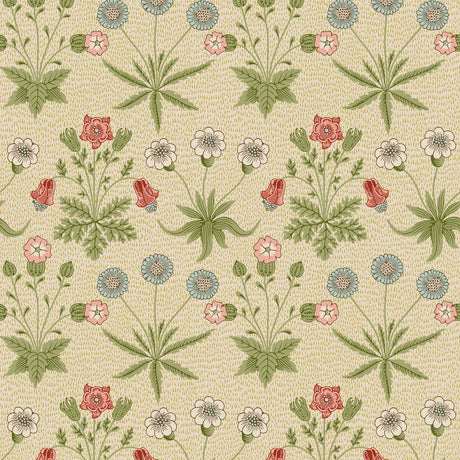 Daisy Fennel and Rose Peel and Stick Wallpaper by WallPops Morris and Co. - MCS6594