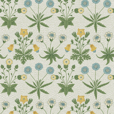 Daisy Saffron and Thyme Peel and Stick Wallpaper by WallPops Morris and Co. - MCS6595
