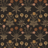 Daisy Chocolate and Paprika Peel and Stick Wallpaper by WallPops x Morris and Co. - MCS6598