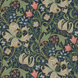 Golden Lily Indigo and Rose Peel and Stick Wallpaper by WallPops x Morris & Co. - MCS6602
