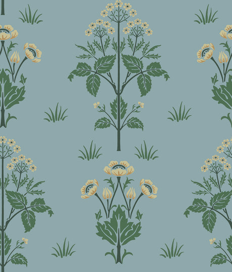 Meadow Sweet Woad and Forest Peel and Stick Wallpaper by WallPops Morris and Co. - MCS6604