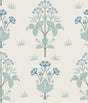 Meadow Sweet Chalk and Wedgwood Peel and Stick Wallpaper by WallPops Morris and Co - MCS6605