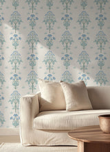 Meadow Sweet Chalk and Wedgwood by WallPops Morris and Co Peel and Stick Removable Arts and Crafts Botanical Wallpaper - MCS6605