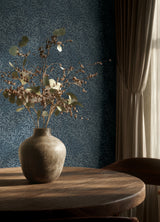 Willow Boughs Ink Blue by WallPops Morris and Co. Traditional Botanical Curving Willow Leaf Fully Removable Peel and Stick Wallpaper - MCS6620