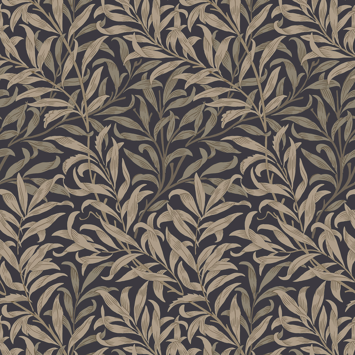 Willow Boughs Charcoal Peel and Stick Wallpaper by WallPops x Morris & Co - MCS6621