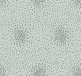 Petite Leaves Spa & Silver Wallpaper with Metallic Botanical Leaf Motif - York MD7101