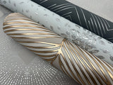 Petite Leaves Spa & Silver Wallpaper with Metallic Botanical Leaf Motif - York MD7101
