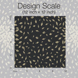 Petite Leaves Black & Gold Metallic Botanical Wallpaper - York MD7102