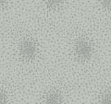 Petite Leaves Eucalyptus & Silver Wallpaper with Metallic Botanical Motif - York MD7104