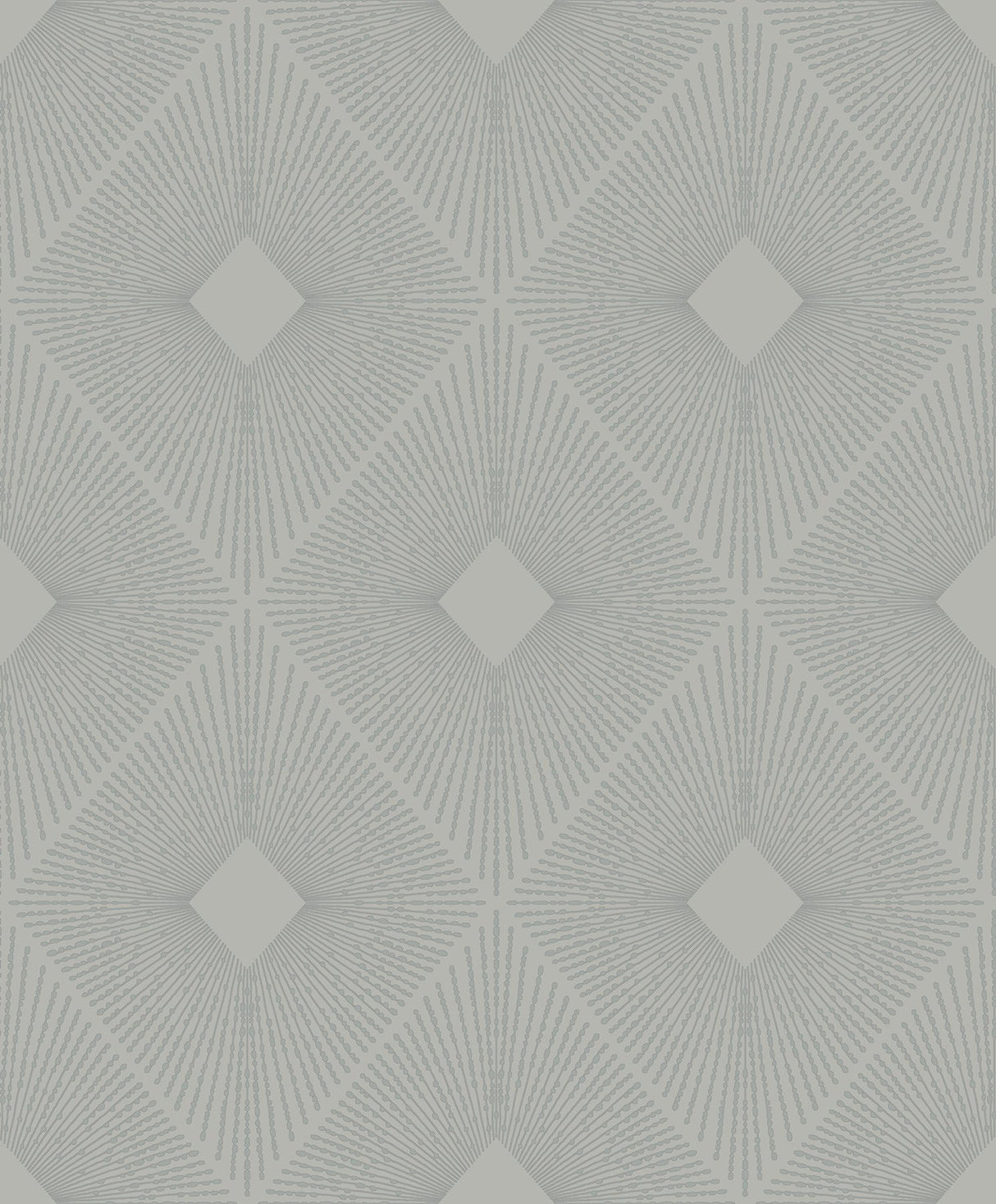 Harlowe Light Grey & Silver Geometric Metallic Non Woven Wallpaper - York MD7132