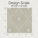 Harlowe Warm Grey & Gold Geometric Metallic Wallpaper - York MD7133