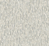 Metallic Cascade Cream & Silver Textured Metallic Wallpaper - York MD7151