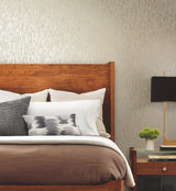 Metallic Cascade Neutrals & Gold Wallpaper with Metallic Textured Brushstroke Pattern - York MD7152
