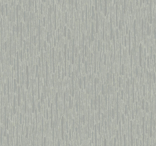 Metallic Cascade Pale Green & Silver Wallpaper with Metallic Textured Vertical Brushstroke Stria - York MD7153