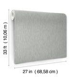 Metallic Cascade Spa & Silver Wallpaper with Metallic Textured Stria - York MD7154