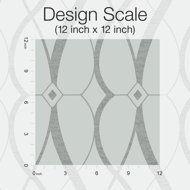 Graceful Geo Spa & Silver Wallpaper with Metallic Geometric Pattern - York MD7172