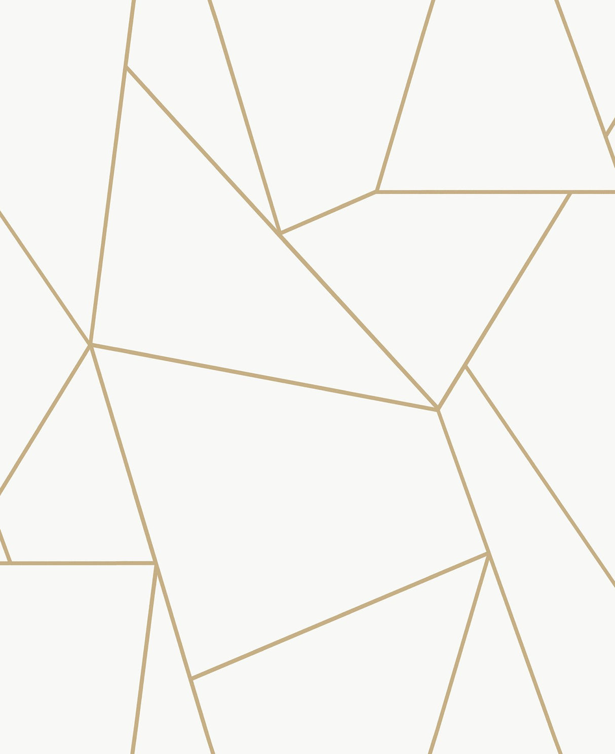 Nazca White & Gold Geometric Metallic Wallpaper - York MD7182