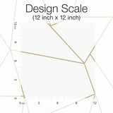 Nazca White & Gold Geometric Metallic Wallpaper - York MD7182
