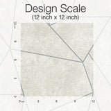 Nazca Neutral & Silver Geometric Metallic Wallpaper - York MD7183