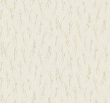 Sprigs Cream & Gold Wallpaper with Metallic Botanical Sprigs - York MD7192