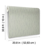 Sprigs Eucalyptus & Silver Botanical Metallic Wallpaper - York MD7194