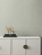 Sprigs Eucalyptus & Silver Botanical Metallic Wallpaper - York MD7194