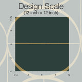 Sun Circles Emerald & Gold Geometric Metallic Non Woven Wallpaper - York MD7203