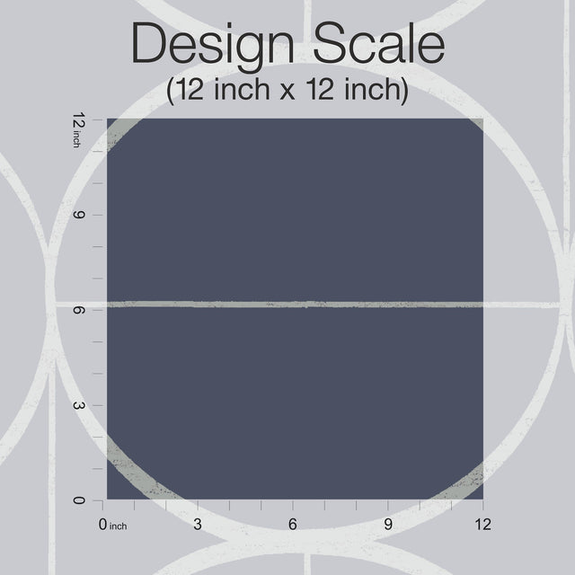 Sun Circles Blue & Silver Geometric Metallic Wallpaper - York MD7204