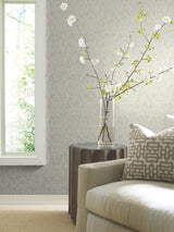 Shimmering Patina Neutral & Gold Textured Metallic Wallpaper - York MD7211