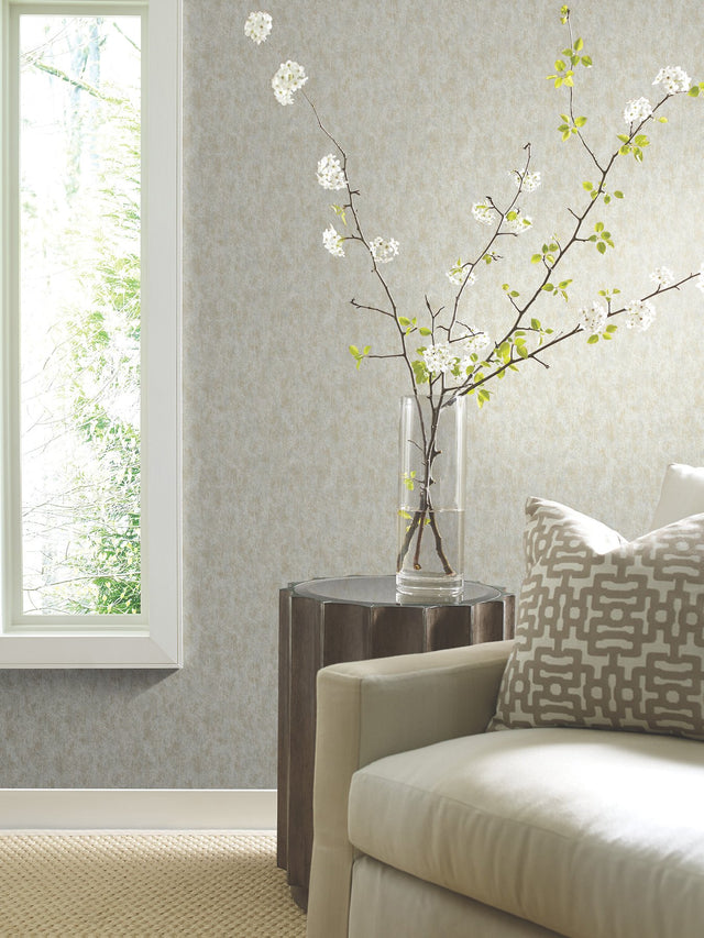 Shimmering Patina Neutral & Gold Textured Metallic Wallpaper - York MD7211